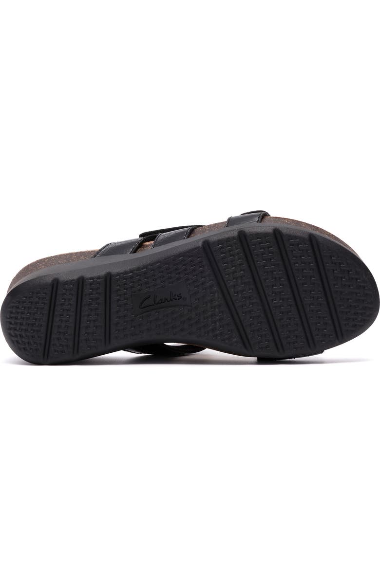 Clarks<sup>®</sup> Calenne Holly Wedge Slide Sandal, Alternate, color, Black Pat