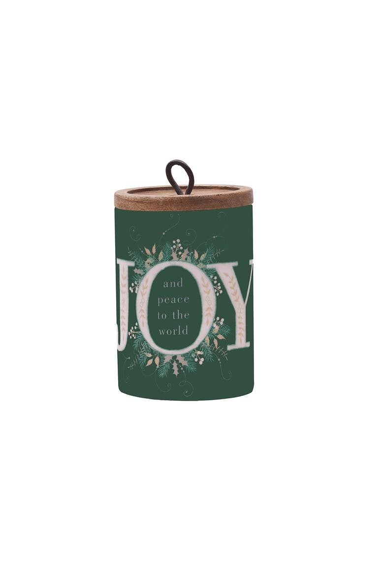 Emerald Christmas Small Canister, Main, color, Green