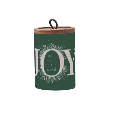 Emerald Christmas Small Canister