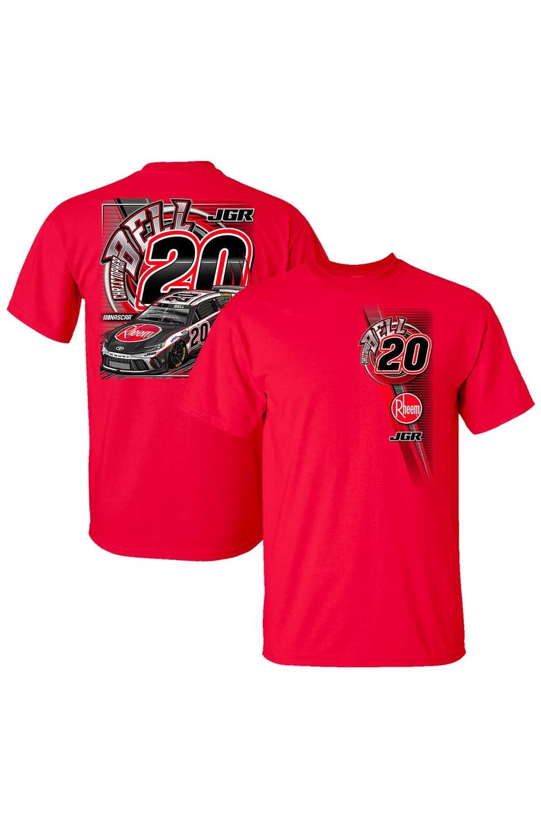 JOE GIBBS RACING TEAM COLLECTION Men's Joe Gibbs Racing Team Collection Red Christopher Bell Rheem Car T-Shirt, Alternate, color, Red