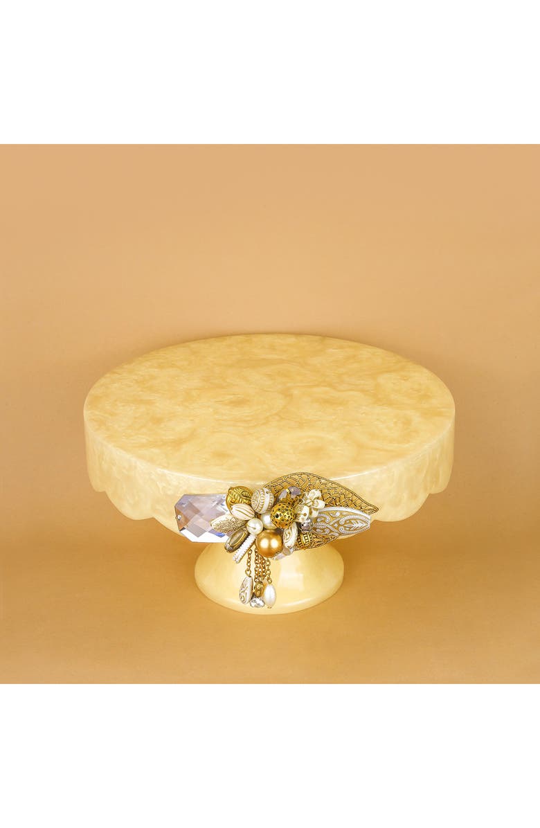 Tiramisu Decorative Cake Stand, Alternate, color, Gold Pearl