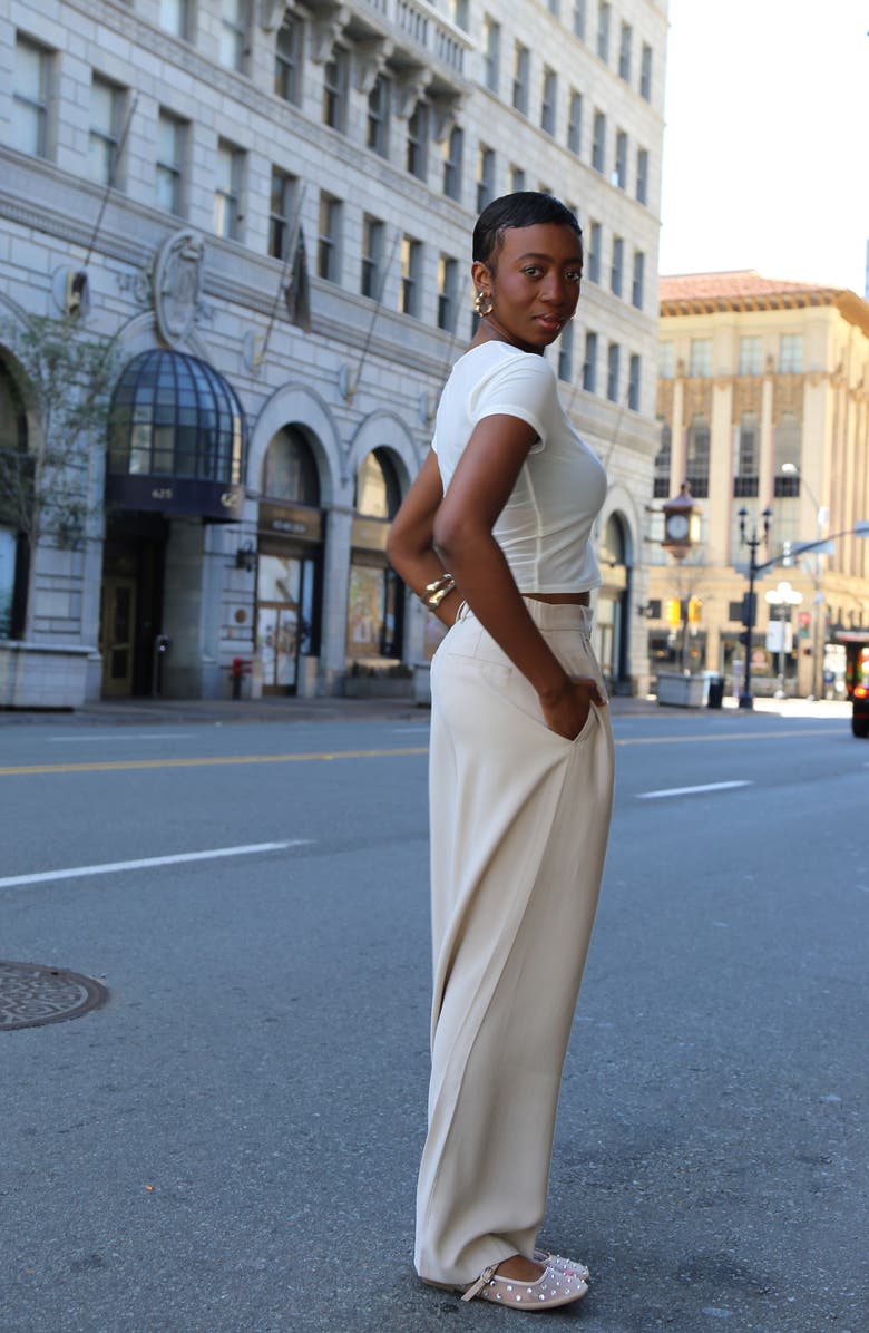 Open Edit Desi Mary Jane Flat, Alternate, color, Beige Sand
