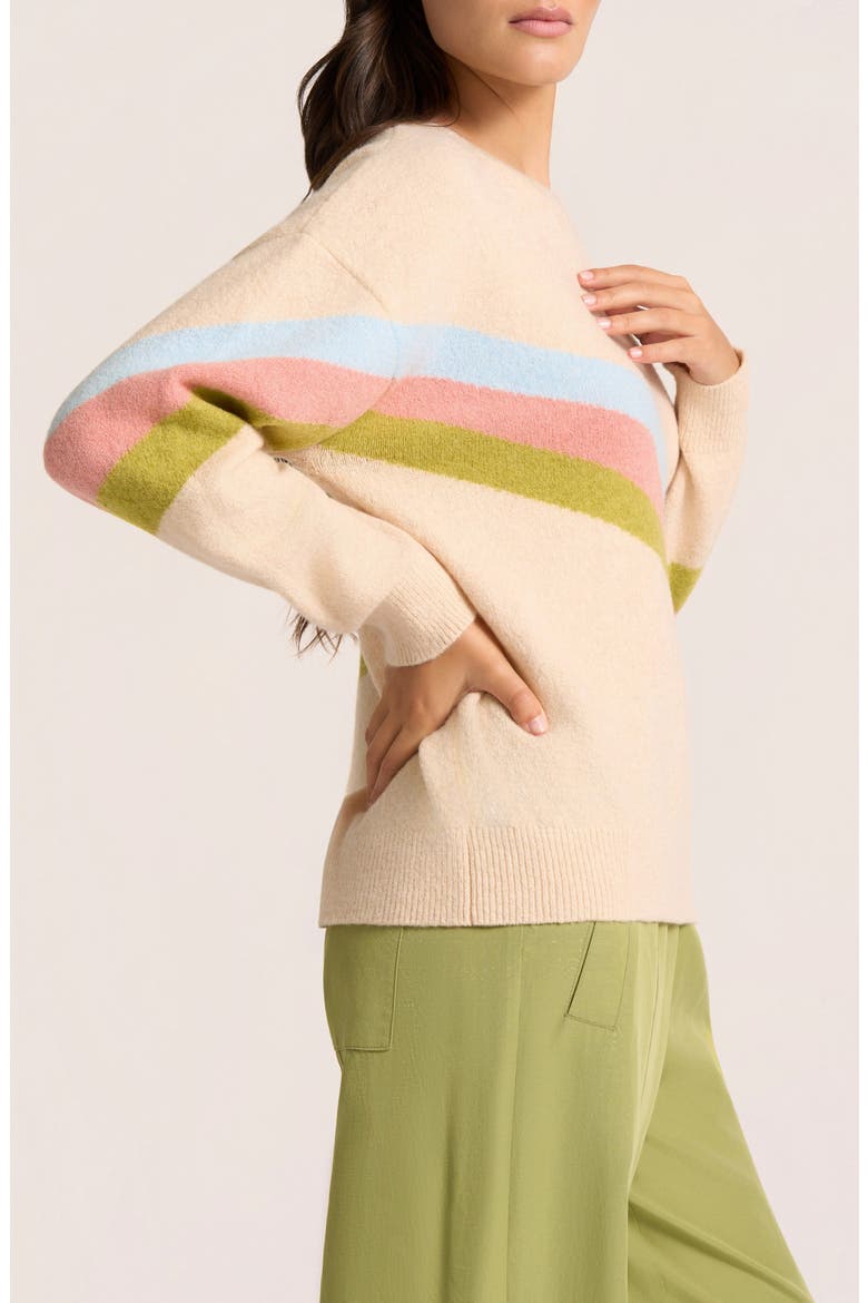 Jules Colorblock Sweater, Alternate, color, IVORY