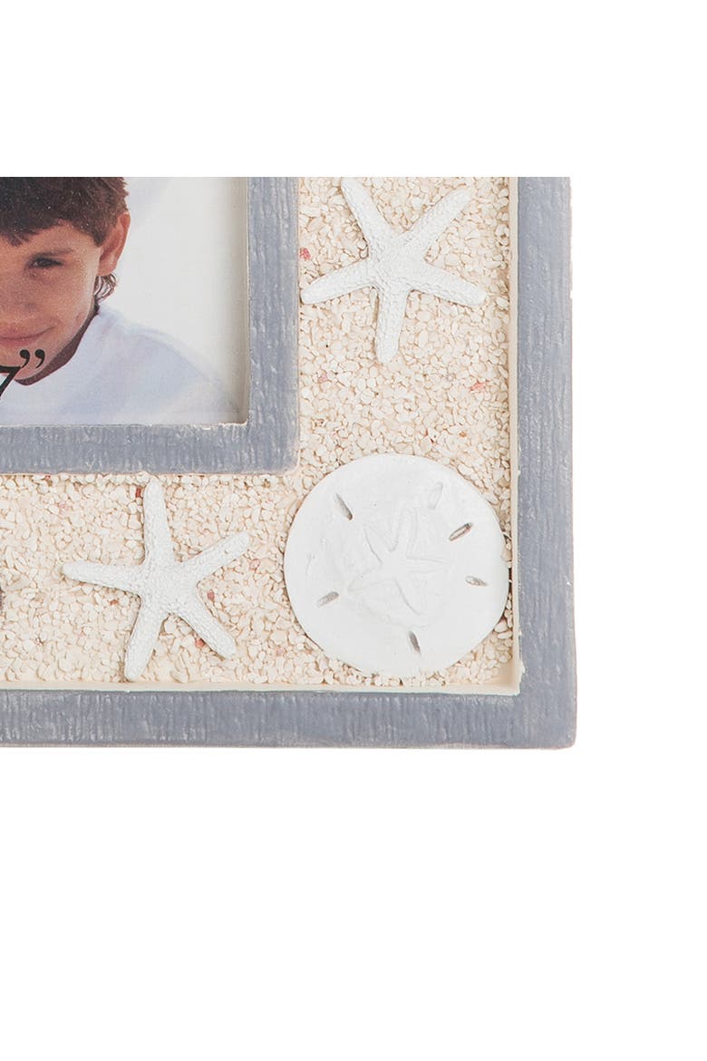Large Shell & Sand 5X7 Photo Picture Frame, Alternate, color, Gray