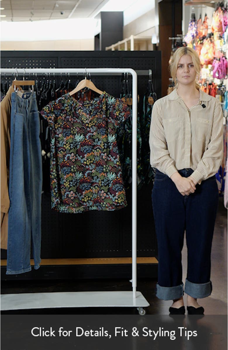 Yorbie Bellissima Floral Flutter Sleeve Top, sales video thumbnail