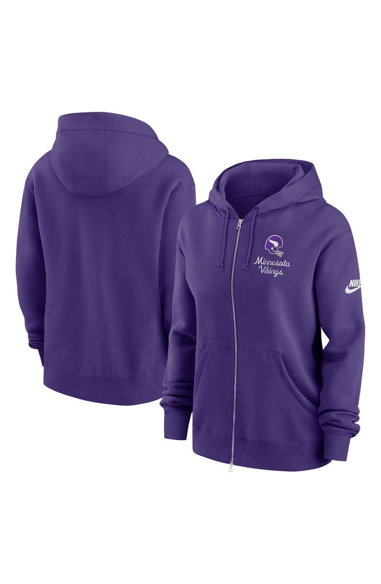 Nike Women's Nike Purple Minnesota Vikings Phoenix Rewind Full-Zip Hoodie, Main, color, Purple