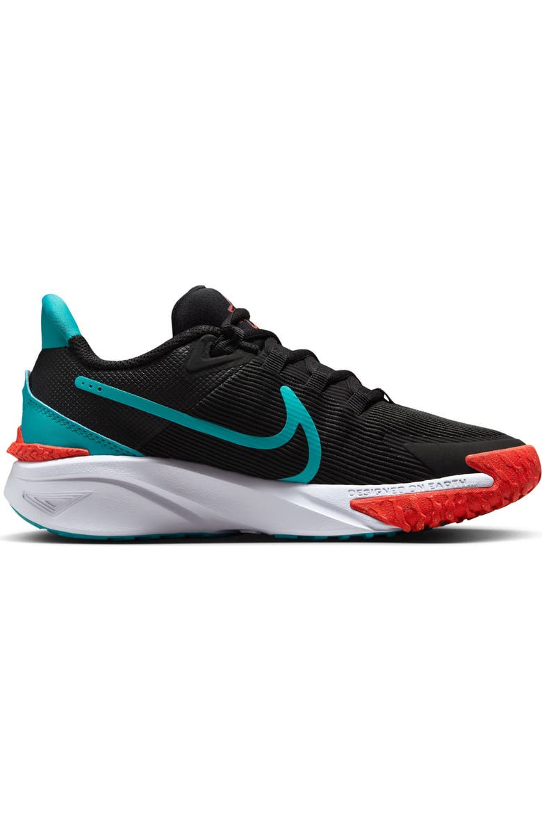Nike Kids' Star Runner 4 NN GS Sneaker, Alternate, color, Black/ Dusty Cactus/ Crimson