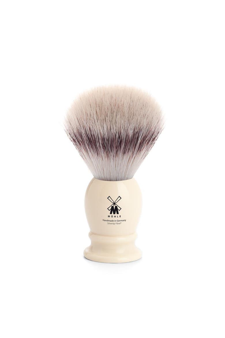 Classic Medium Faux Ivory Silvertip Fiber Shaving Brush, Main, color, Ivory