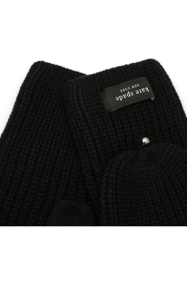 Kate Spade New York sam label pop top mittens, Alternate, color, 