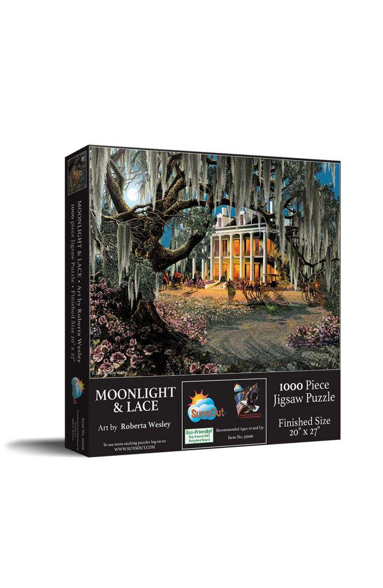Sunsout Moonlight & Lace 1000 piece Jigsaw Puzzle for Adults, Main, color, Multicolor
