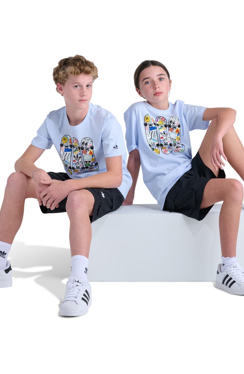 adidas Originals Kids' Skateboard Graphic T-Shirt, Alternate, color, 