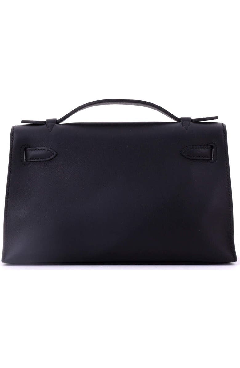 Pre-Owned Hermes Kelly Pochette Swift, Alternate, color, Noir