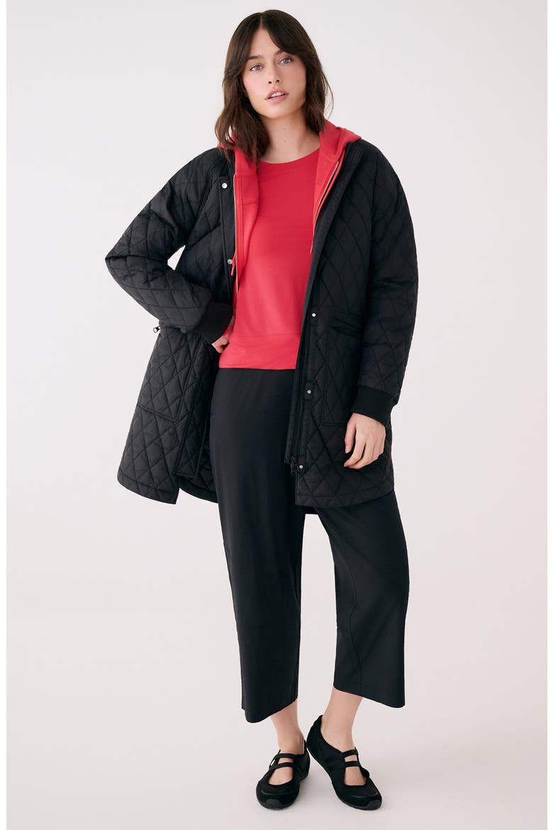 Soft Crop Cargo Pants, Alternate, color, BLACK