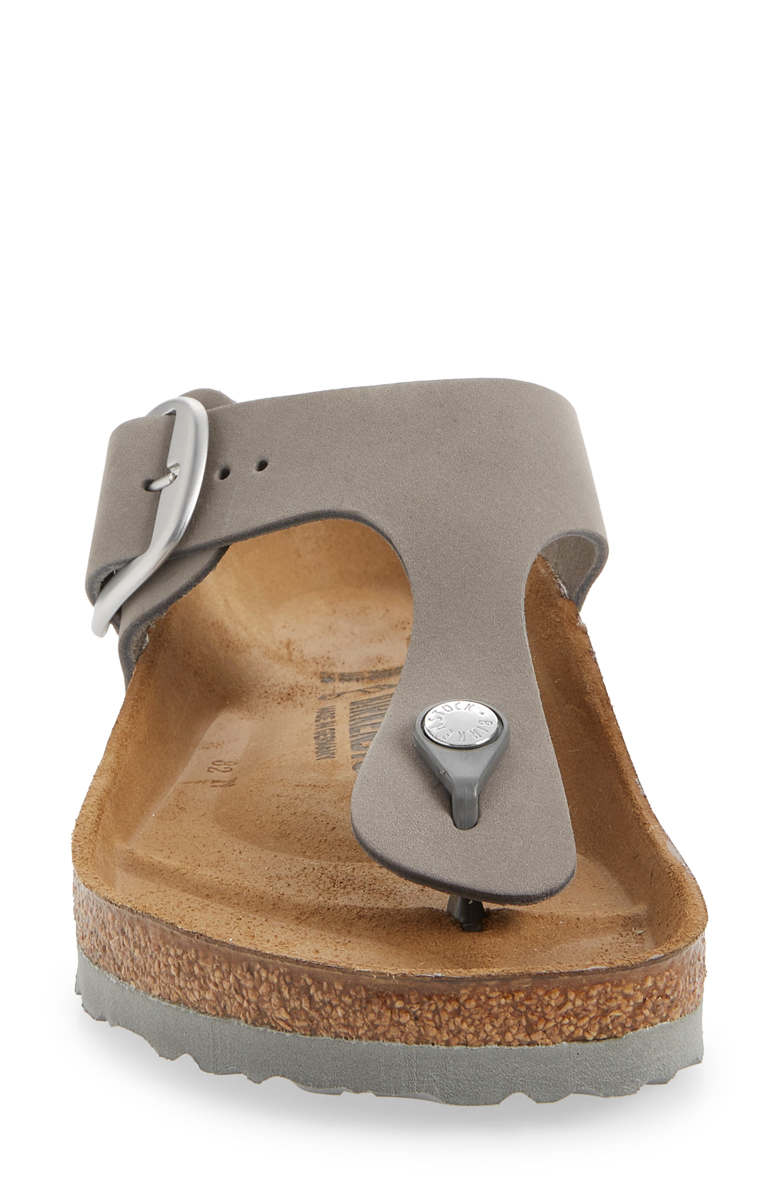 Gizeh Big Buckle Slide Sandal, Alternate, color, DOVE GRAY