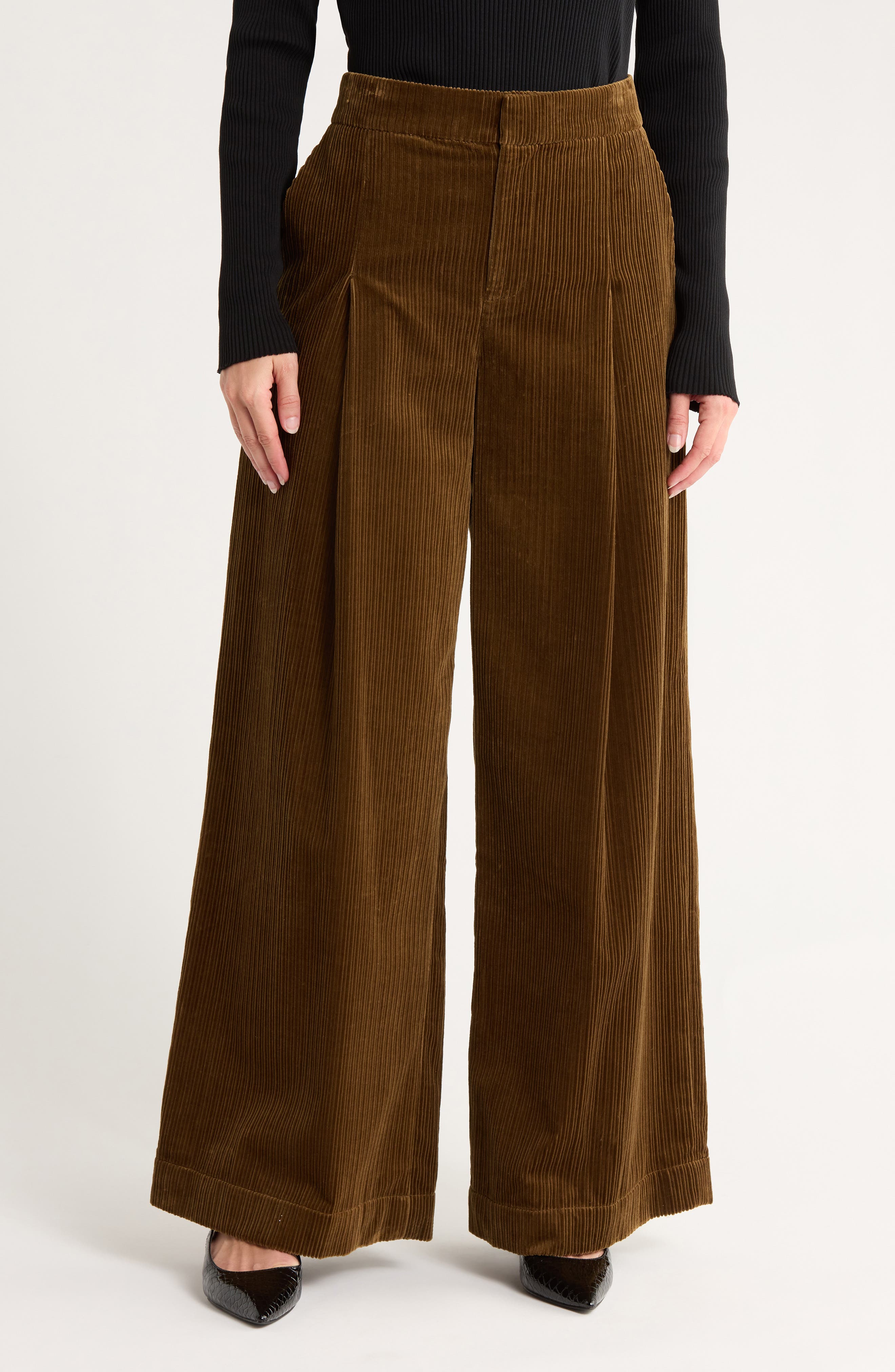 A.L.C. Andrew High Waist Corduroy Bootleg Pants
