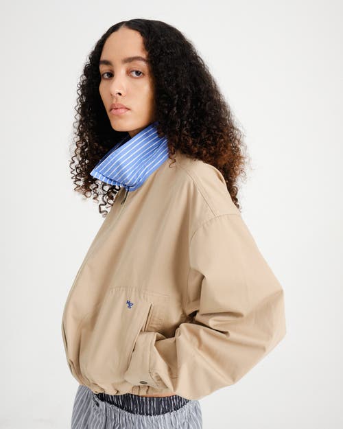 Hommegirls Parachute Jacket In Brown