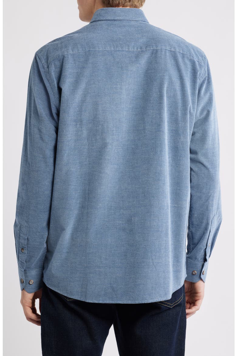Textured Corduroy Button-Down Shirt, Alternate, color, BLUE