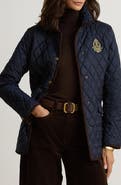 Lauren Ralph Lauren Quilted Crest Snap Front Jacket
