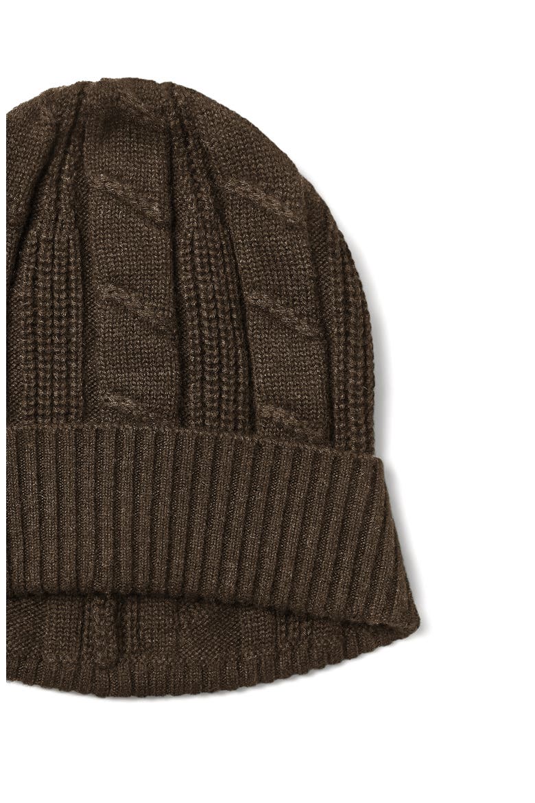 Cashmere Beanie, Alternate, color, DARK OLIVE GREEN