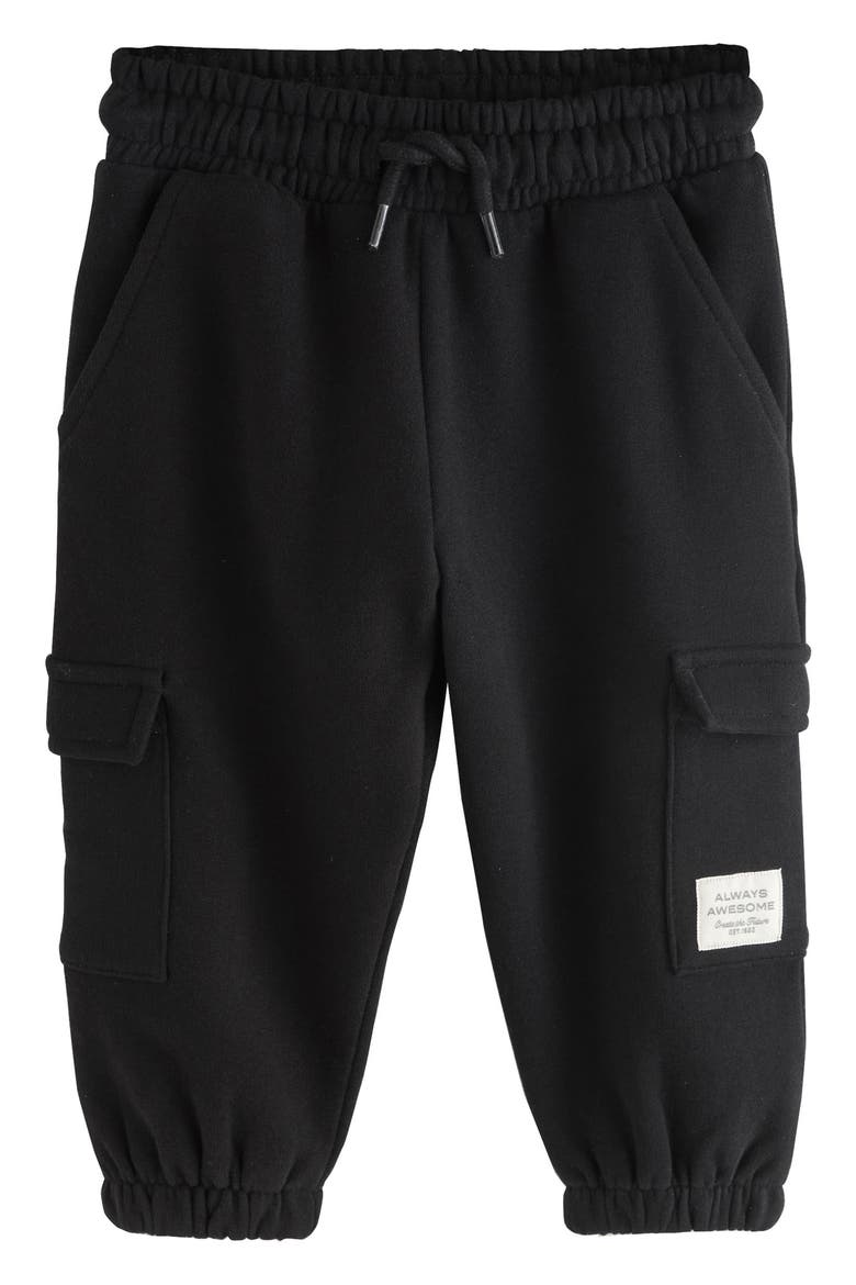 Kids' Cargo Joggers, Main, color, BLACK