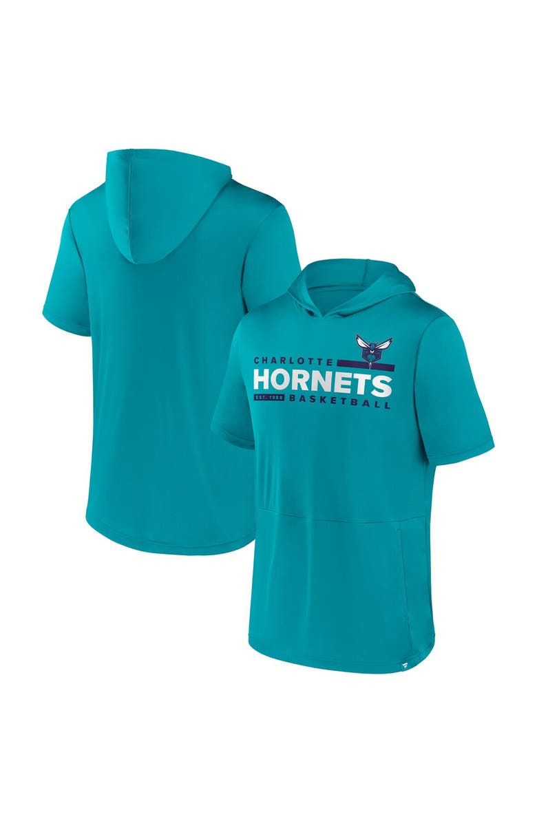 FANATICS Men's Fanatics Branded Teal Charlotte Hornets Possession Hoodie T-Shirt, Alternate, color, Teal