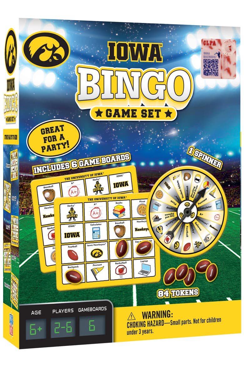Iowa Hawkeyes NCAA Bingo Game, Main, color, Multicolor
