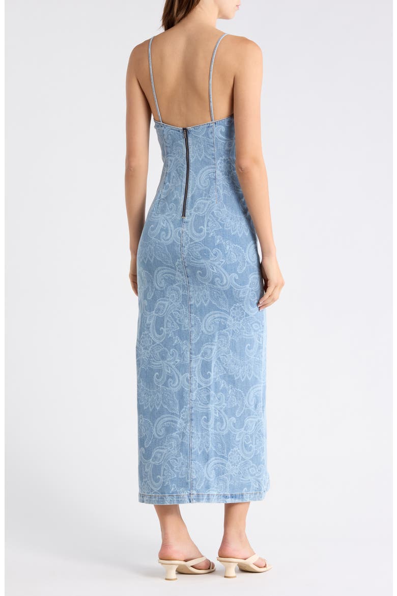 Juliette Denim Slipdress, Alternate, color, LASER PAISLEY