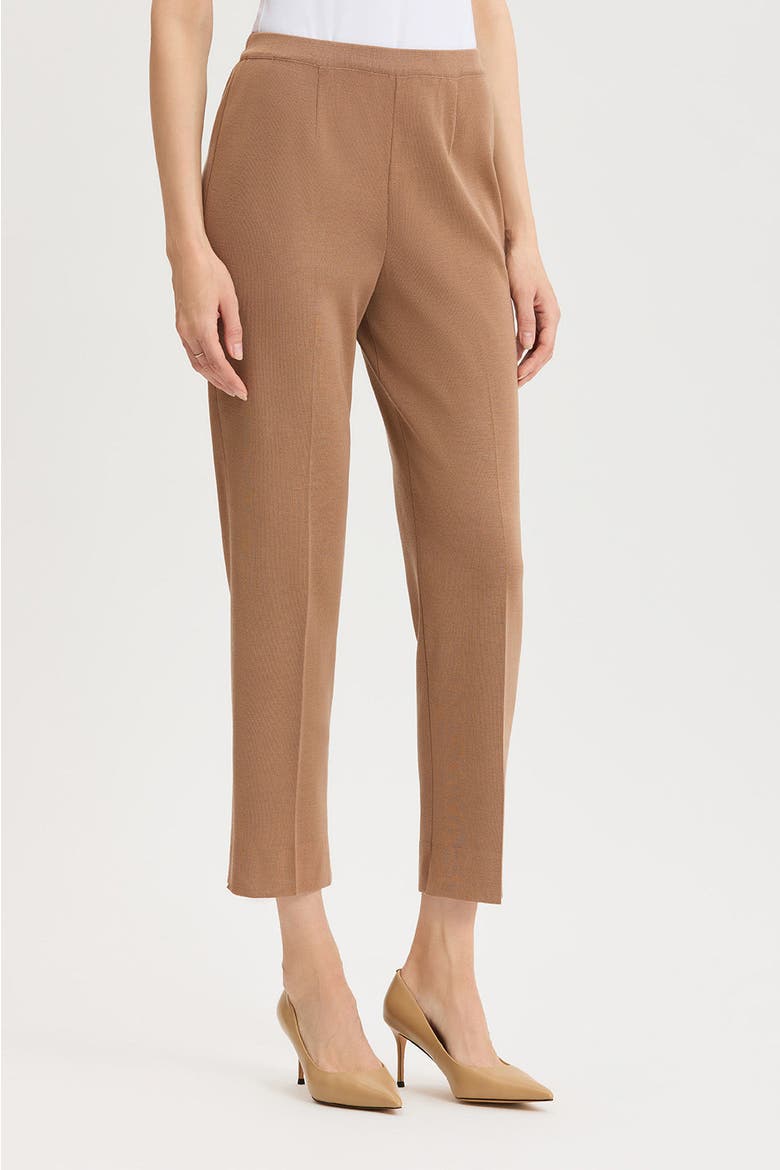 Knit Straight Leg Ankle Pants, Alternate, color, Warm Taupe