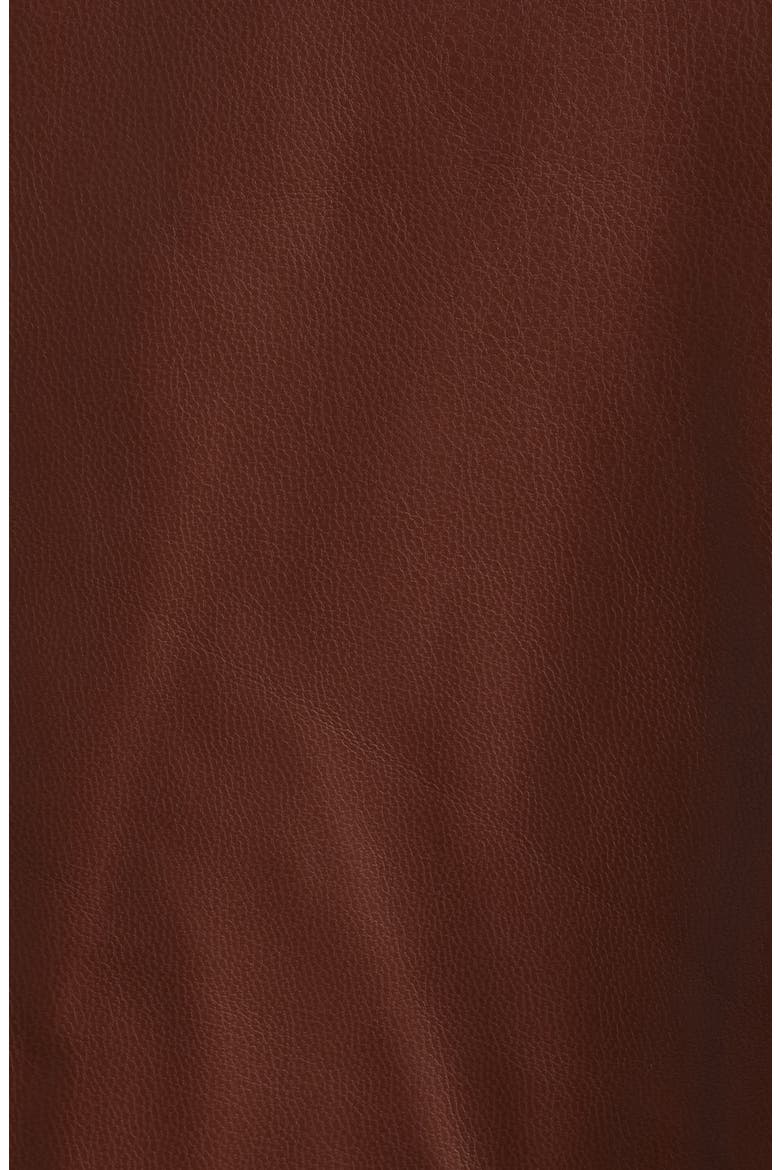 Morrison Faux Leather Blazer, Alternate, color, BROWN