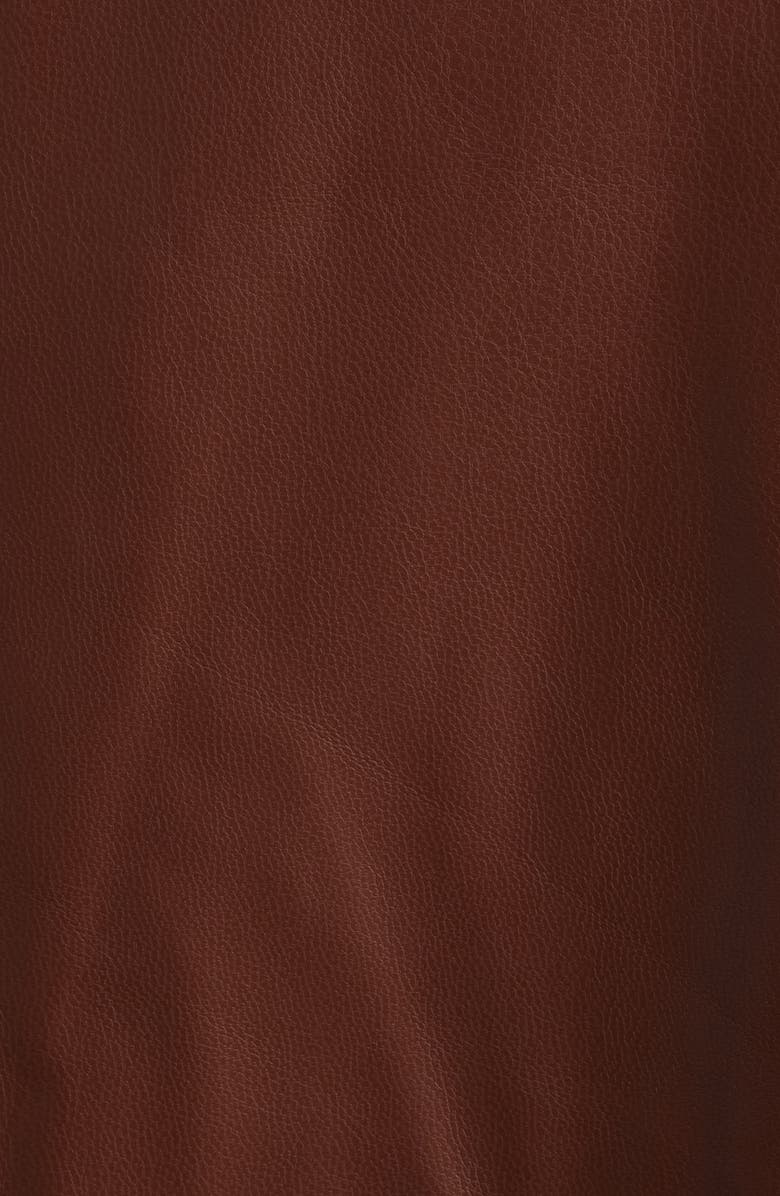 Princess Polly Morrison Faux Leather Blazer, Alternate, color, Brown