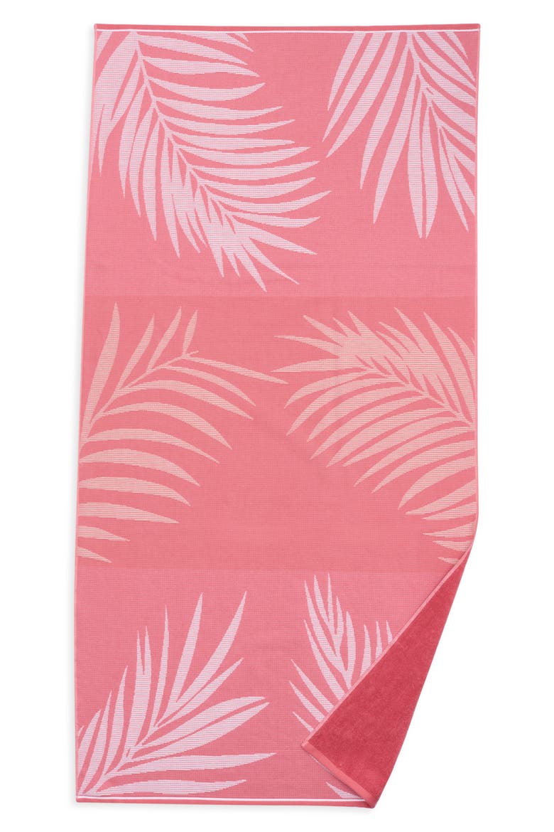 Summer Fern Beach Towel, Main, color, PINK DUNE MULTI