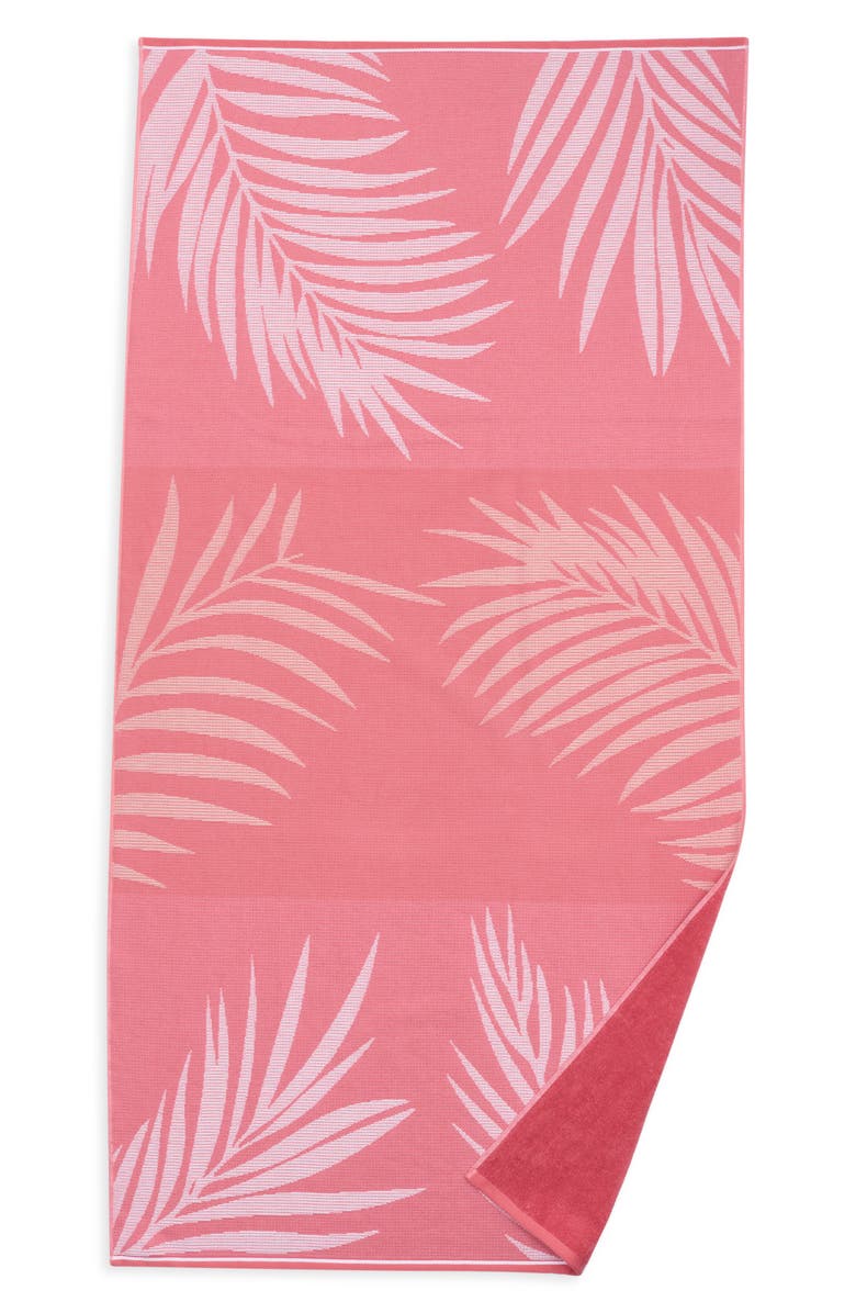 NORDSTROM RACK Summer Fern Beach Towel, Main, color, Pink Dune Multi