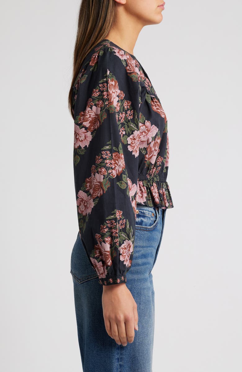 Cleobella Bernadette Floral Print Organic Cotton Top, Alternate, color, 