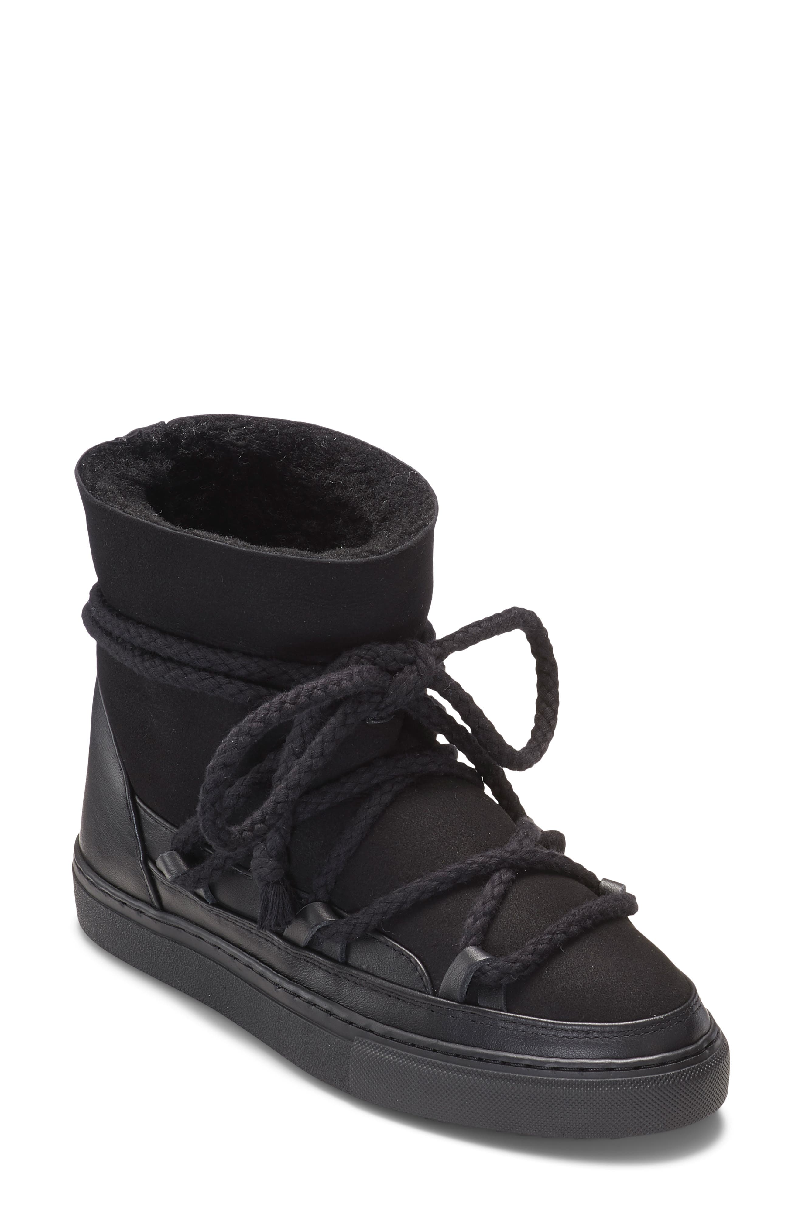 INUIKII Classic Genuine Shearling Lined Sneaker Bootie, Main, color, 