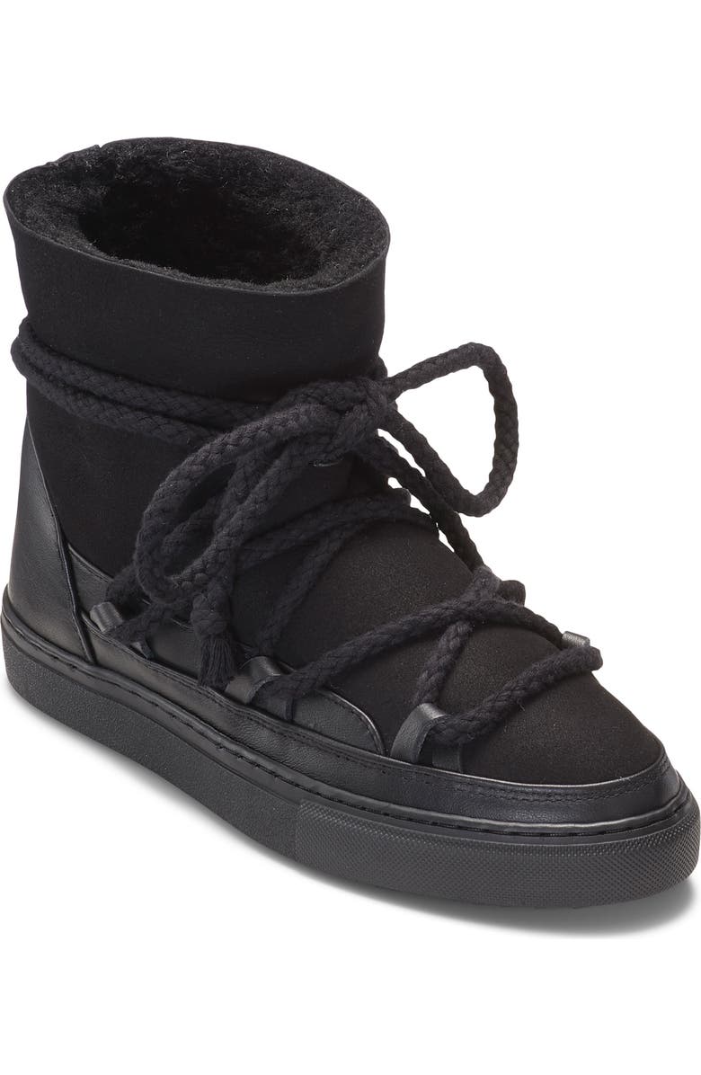 INUIKII Classic Genuine Shearling Lined Sneaker Bootie, Main, color,