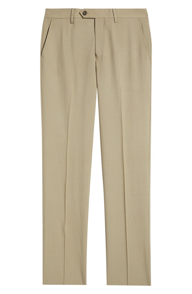 Berle Flat Front Tropical Weight Wool Dress Pants, Main, color, 