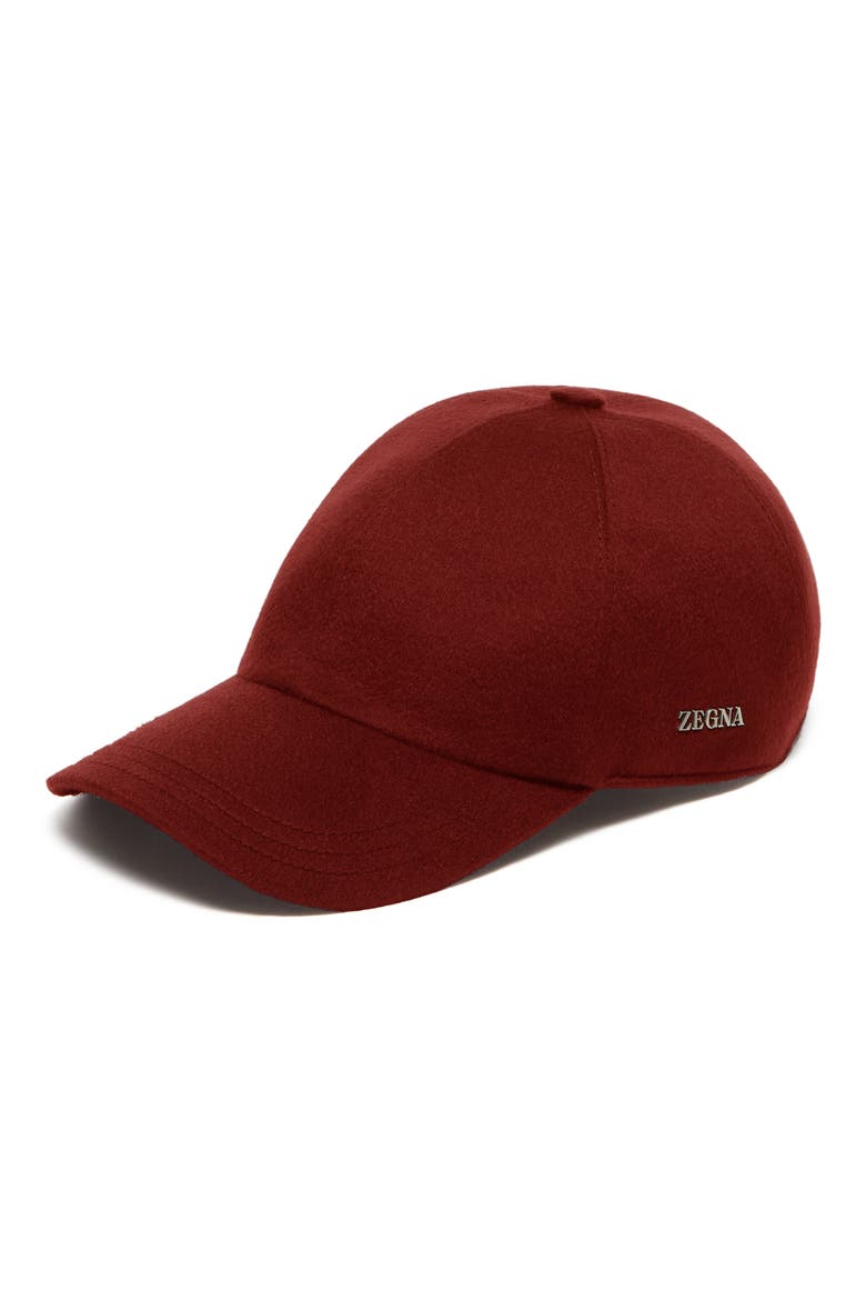 Oasi Cashmere Baseball Cap, Main, color, RED