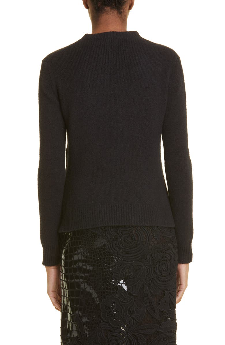 TOM FORD Tie Front Cotton Blend Cardigan, Alternate, color,