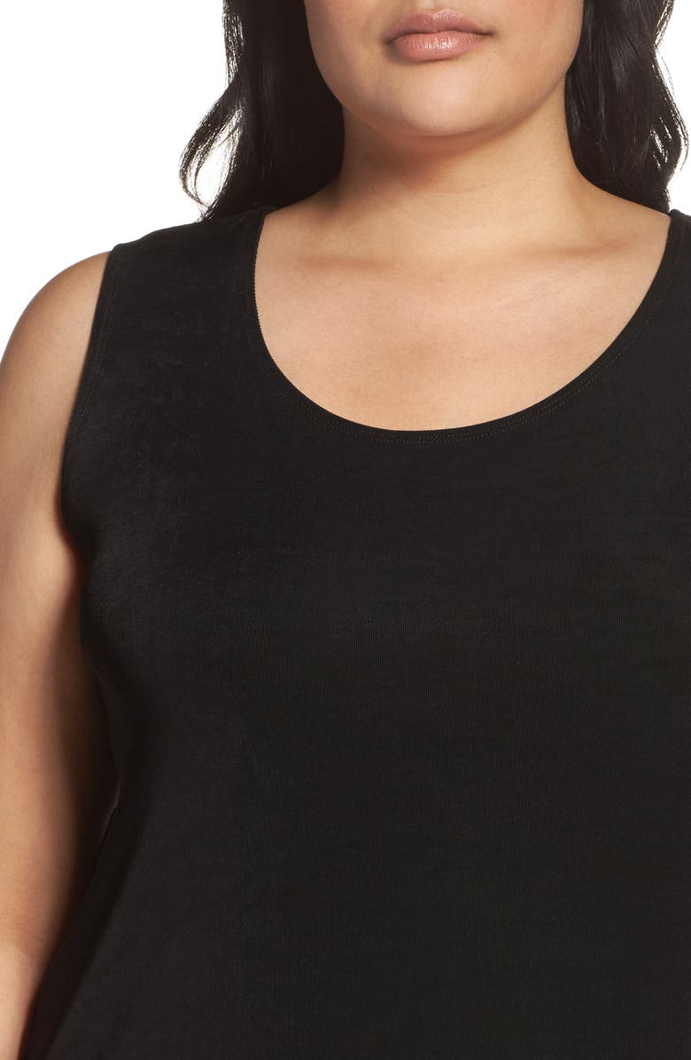 Vikki Vi Sleeveless Stretch Knit Tunic, Alternate, color, Black