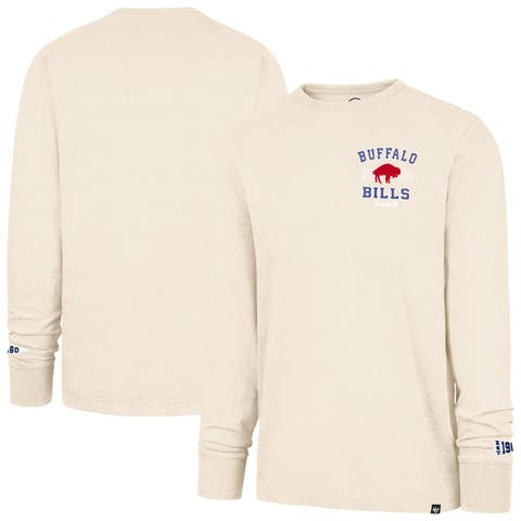 Men's '47  Tan Buffalo Bills Heavy Slub Long Sleeve T-Shirt