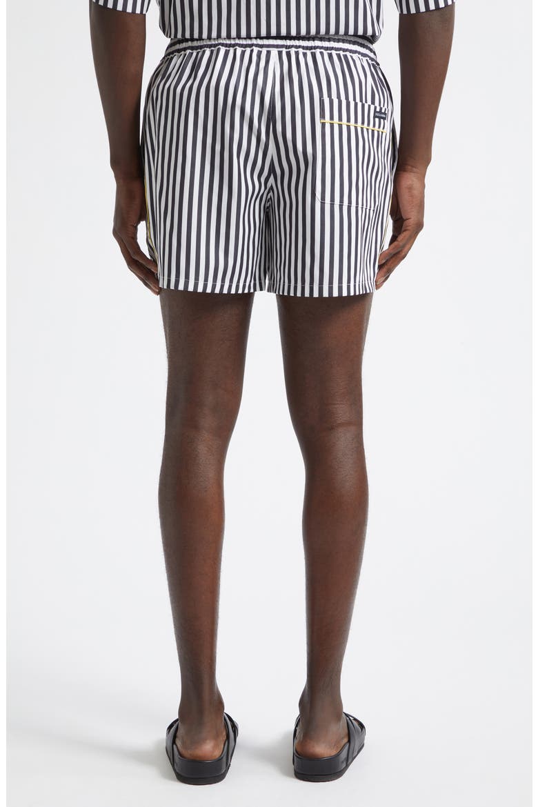 Stripe Cotton & Silk Poplin Shorts, Alternate, color, S8057 RIGATO