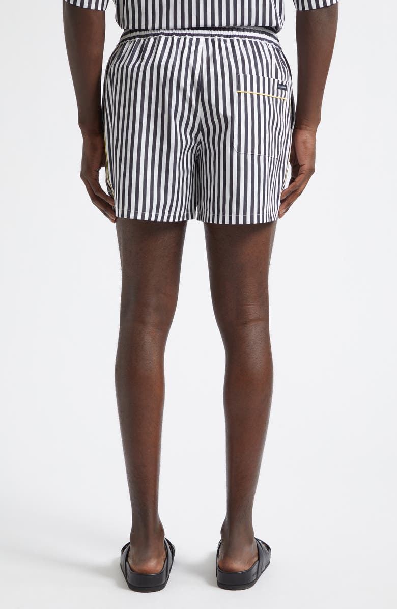 Dolce&Gabbana Stripe Cotton & Silk Poplin Shorts, Alternate, color, S8057 Rigato