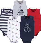 Hudson Baby Soft Cotton Sleeveless Bodysuits