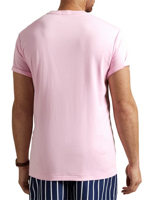 Polo Ralph Lauren Pima Short Sleeve Slim Fit T-shirt In Carmel Pink