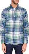 Brooklyn Brigade Slim Plaid Cotton Stretch Shirt Jacket