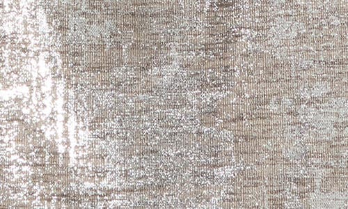 Connected Apparel Drape Neck Side Pleat Sheath Dress In Multi