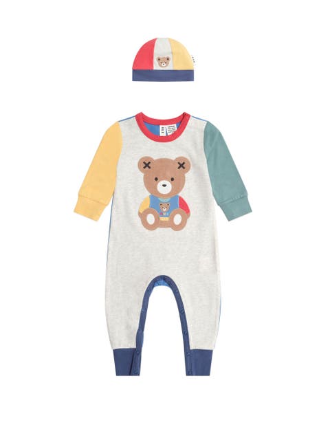 Huxbear Romper & Hat Set