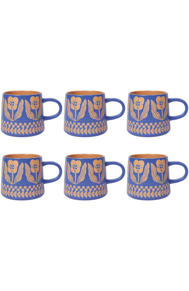 Danica Brands Teppi Mug - Set of 6, Main, color, Blue