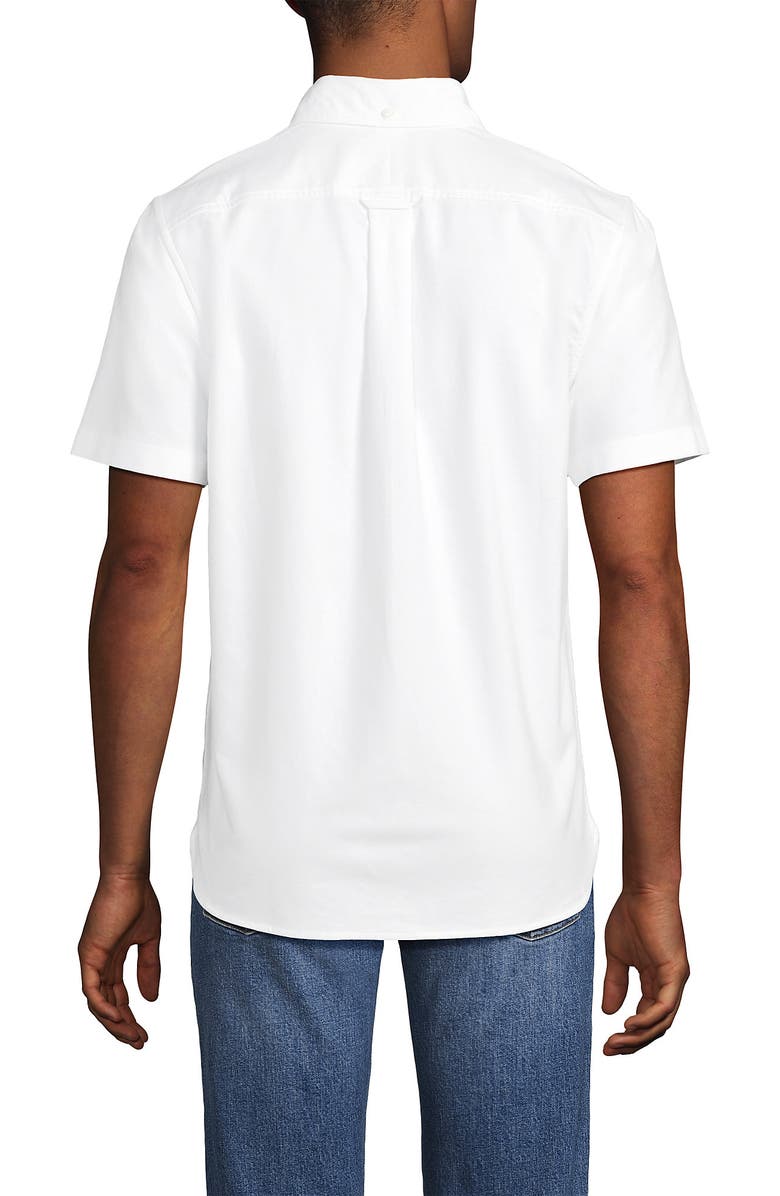 Lands' End Short Sleeve Sail Rigger Shirt, Alternate, color, White