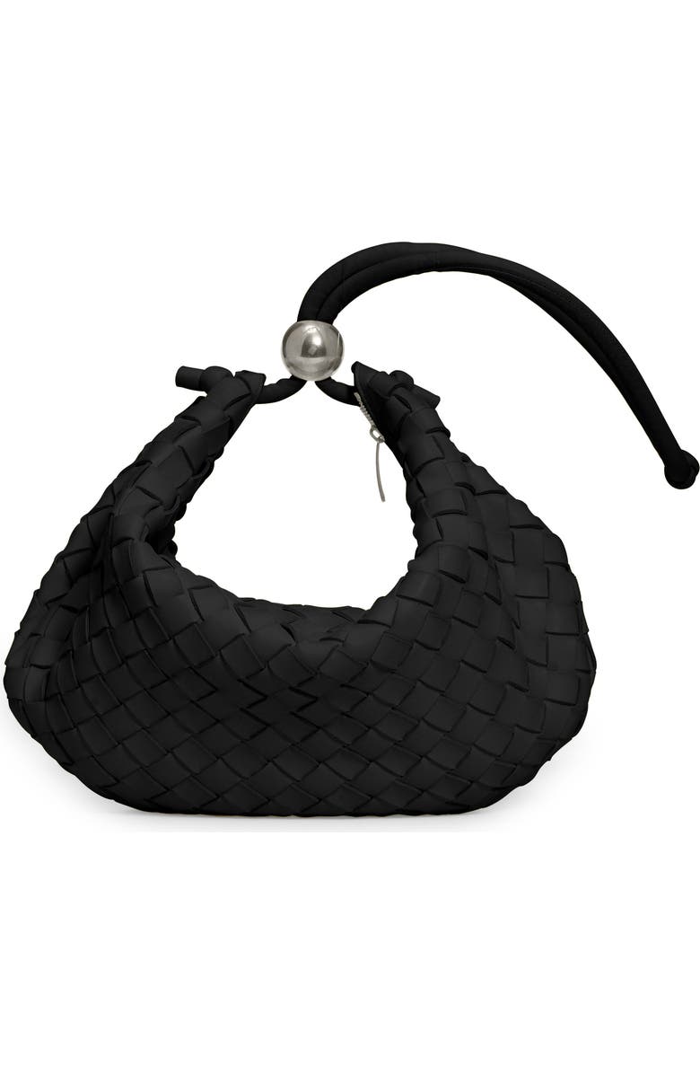 Bottega Veneta Medium Half Moon Woven Top Handle Bag, Main, color,